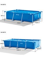 Piscine Gonflable Portable de grande taille pour enfants, petite Piscine Gonflable rectangulaire, accessoire d'extérieur,