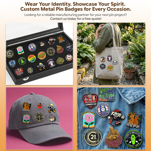 Manufacturer <strong>Custom</strong> Lapel Pin Badges Labels Design Your Own Logo Metal Soft Enamel Pins - Product Image 2