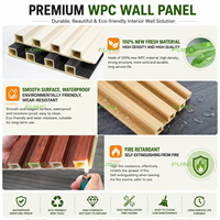 Promo Panas 160*24mm Panel Dinding WPC Dekoratif Interior, Panel Dinding WPC Kayu dengan Gaya Eropa