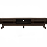 Nuhoom - Mueble de TV Moderno y Clásico con Patas de Metal Resistentes y Tablero Laminado, Artesanía Malasia, Mueble de Salón Independiente