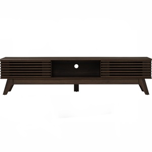 Timeless 1.8m <b>Walnut</b> Laminated FLORO <b>TV</b> Cabinet Malaysian Craftsmanship Minimalist Media Storage for Large Television - Product Image 2