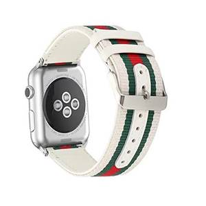 Tejido de Nylon correa de reloj de cuero genuino correa de bandas para iWatch Serie <span class=keywords><strong>3</strong></span> <span class=keywords><strong>2</strong></span> 1 todos los modelos 38mm/42mm - Product Image 3