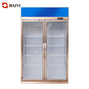 Холодильная витрина коммерческая двухдверная для напитков, холодильник для столовой, торгового центра - Product Image 2