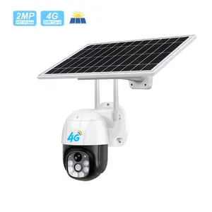 HIKWIFI kamera surya luar ruangan 1080p 4mp ICSEE nirkabel rumah 4G Wifi CCTV keamanan kamera jaringan surya