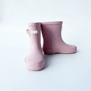 Design de suas próprias botas de chuva gumboots, logotipo personalizado, botas de chuva de borracha para crianças com atacado