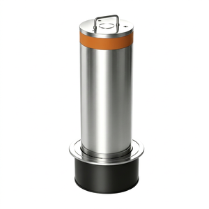 Bolardo de seguridad con llave extraíble de 219 mm y 304 mm, poste anticolisión para entradas de vehículos y paisajismo comercial - Product Image 1