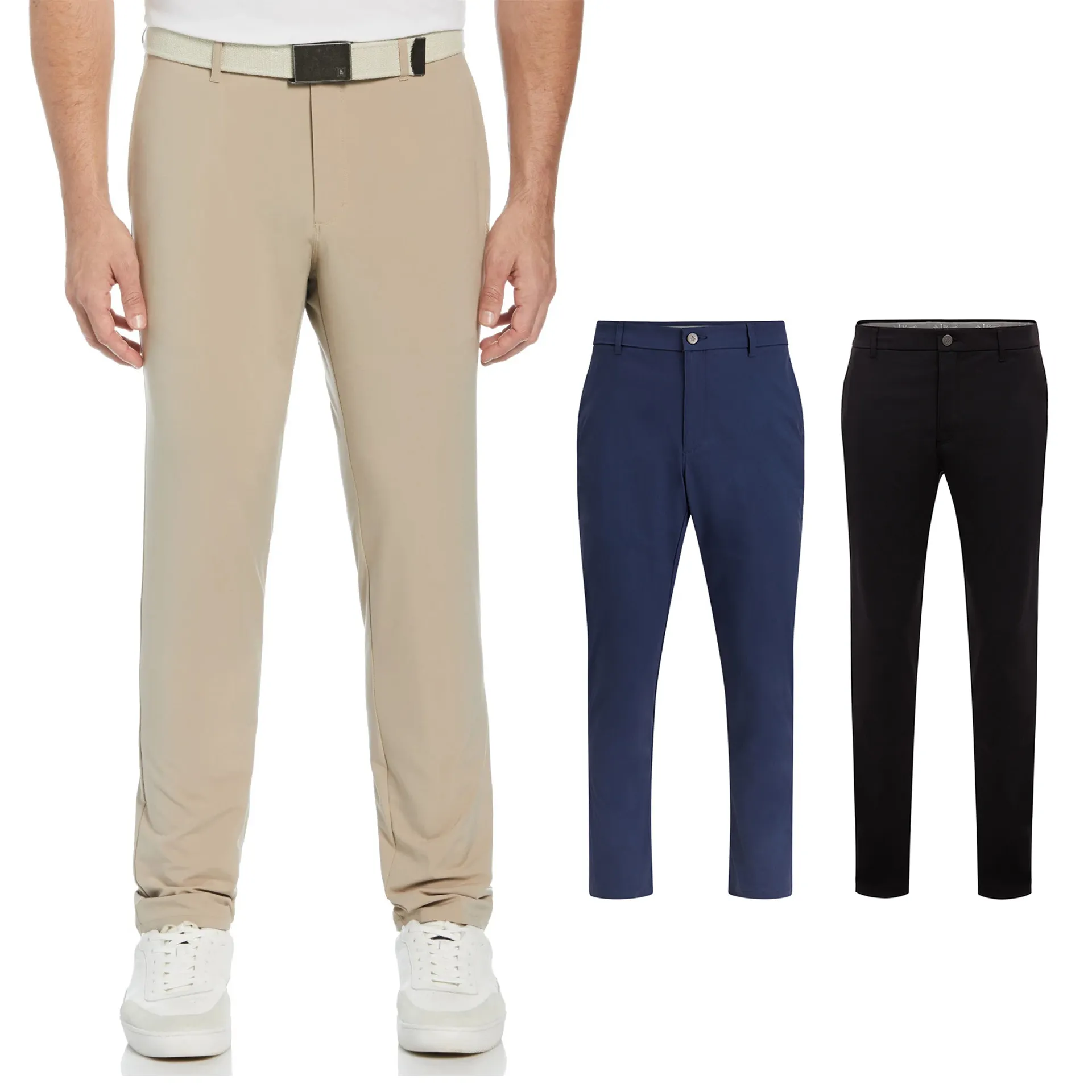 OEM Formal Straight Golf Pants Men Leather Classic Fit Custom Stretch Polyester Quick Dry Breathable Men Pant Trouser