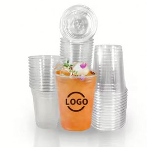 Venta Directa de Fábrica 2026: Vasos de Plástico PET de 98mm con Tapas Transparentes para Bebidas Frías, Café, Batidos, Boba y Té de Burbujas - Product Image 1