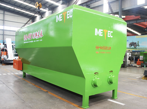 Mélangeur horizontal fixe TMR pour aliments, machine de mélange de rations totales horizontale avec pesage numérique pour ferme laitière - Product Image 4