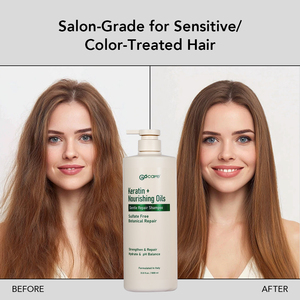Gocare Upgrade Shampooing réparateur à la kératine formulé en Italie, ingrédients naturels, soin des cheveux, adapté aux cuirs chevelus sensibles - Product Image 2
