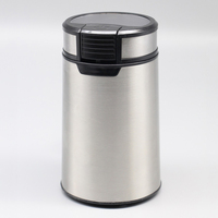 Moulin à café électrique en acier inoxydable avec broyeur à meules coniques, broyeur d'épices, machine à café automatique 200W, capacité 50g, OEM, usage domestique