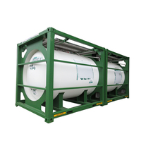 Conteneur-citerne Offshore de 20 pieds certifié DNV 2.7-1 de 20 000 litres avec cadre de levage à patins dans le port de Qingdao Dalian