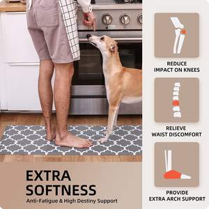 Tapis de cuisine antidérapant en mousse PVC, tapis de cuisine anti-fatigue confortable - Product Image 3