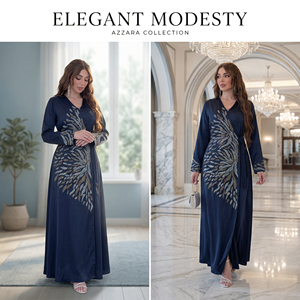 Vestido Modesto con Adornos para Mujeres Musulmanas, Ocasiones Especiales, Marca Privada - Product Image 5