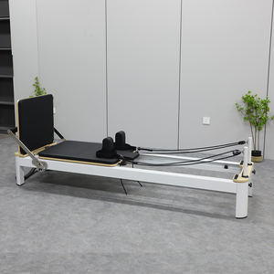 Équipement de fitness en aluminium argenté de haute qualité Machine de réformateur de Pilates durable et réglable pour le corps pour une utilisation en studio - Product Image 5
