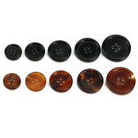 Boutons de chemise durables à 4 trous en corne de buffle naturelle véritable pour costumes masculins – Fabricant de boutons