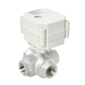 इस तरह के गुलाब IP67 dc5v dc224v 3 तार नियंत्रण क्र301 dn15 bsp 4 तरह l पोर्ट स्टेनलेस स्टील 304 मोटर चालित बॉल वाल्व - Product Image 4