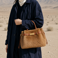 Sac à main de luxe en cuir véritable personnalisé d'usine en de veau pour femmes poignée supérieure sacs à main de mode vintage