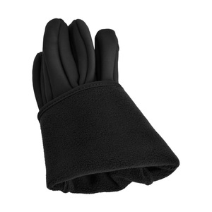 Outdoor Running <b>Gloves</b> Fleece Lined <b>Moisture</b> Wicking Unisex Black Knitted Hiking And Running <b>Gloves</b> - Product Image 1