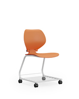Chaise en plastique moderne de bonne qualité, durable, avec tableau d'écriture et support pour seau, pour l'école et la salle de formation en coopération