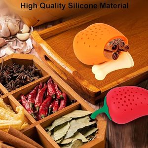 Filtre à épices créatif en silicone en forme de cuisse de poulet avec trou de filtration pour la cuisson - Product Image 5