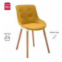 Chaise de salle à manger moderne, cuisine, restaurant, chaise rembourrée en tissu