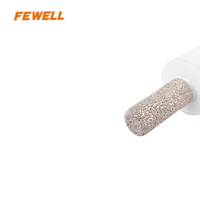 10*M14 Forets diamantés brasés sous vide à pointe sèche pour le fraisage et le meulage de carreaux de porcelaine, céramique, marbre et granit
