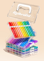Marqueur permanent acrylique pour enfants, non toxique, facilement lavable, stylo aquarelle pour l'école primaire, couleur opaque, empilable, avec pinceau