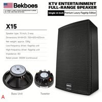 Haut-parleur pleine gamme Bekboes haute performance de 15 pouces, sortie stable et son agréable pour KTV, bar et audio domestique, performance scénique