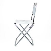 Chaise pliante légère en alliage d'aluminium avec dossier, portable, pour le camping et la plage, mobilier d'extérieur en tissu Oxford