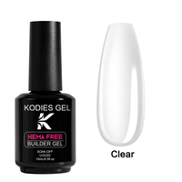 Biab gel de construction pour ongles TPO sans HEMA en bouteille, 49 couleurs, extension de vernis à ongles en gel de construction UV semi-permanent et transparent, marque privée