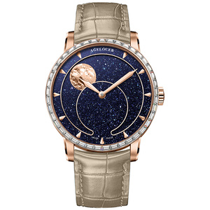 Montre <span class=keywords><strong>AGELOCER</strong></span> originale à phases de lune en aventurine bleue 29,51 jours, cadeau d'anniversaire pour homme - Product Image 6
