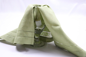 Fabrication de linge de table sur mesure, serviette en lin faite à la main, 60x60cm, ourlet double couture, pour restaurant et événements - Product Image 5