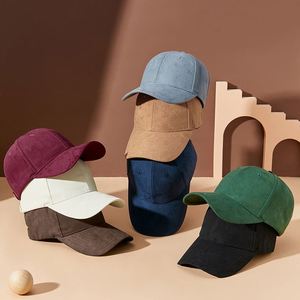 Gorras de Béisbol de Gamuza Lisas Personalizadas con su Propio Logotipo del Fabricante - Product Image 2