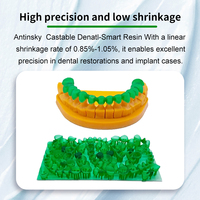 Résine photopolymère Antinsky pour moulage dentaire, moulable, intelligente, à temps de durcissement court, haute précision, 1 kg, pour imprimante 3D LCD DLP