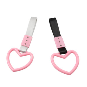 ZEAL Heart JDM Warning Hanging Ring <strong>Tow</strong> <strong>Strap</strong> <strong>Hook</strong> Hand Pull Ring <strong>Strap</strong> for Front Rear Bumper - Product Image 1