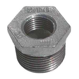 Coupleur réducteur haute pression 2 \ "mâle/femelle Zinc de Surface lisse avec raccord de tuyau en plastique et en laiton usiné GALVANISÉ - Product Image 1