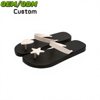Tongs à logo personnalisé avec orteil au design unique OEM/ODM Sandales de marque personnalisées Pantoufles à enfiler personnalisées pour femmes Tongs