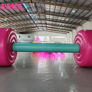 <span class=keywords><strong>Ballon</strong></span> de <span class=keywords><strong>fitness</strong></span> en forme d'haltère rose pour événements d'inauguration, modèle d'haltère <span class=keywords><strong>gonflable</strong></span> pour idées de fêtes - Product Image 1