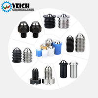 Vis à bille en acier oxydé noir M6-24 VCN426, vis à pousser à six pans creux, fixation SUJ2
