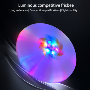 Logo personalizzato ad alta visibilità LED notte luminoso Frisbeed disco per adulti da competizione in plastica Frisby - Product Image 3