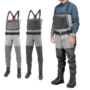 Cuissardes <span class=keywords><strong>de</strong></span> pêche à la mouche respirantes en néoprène à la taille et à la hanche LOGO personnalisé cuissardes <span class=keywords><strong>de</strong></span> chasse étanches <span class=keywords><strong>de</strong></span> grande taille avec fermeture éclair - Product Image 4