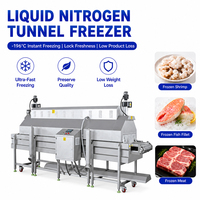 Hete Aanbieding 200KG/H IQF Tunnelvriezer Aanpasbare Koeltunnelmachine voor Diepvries Dumplings, Kersen en Gehaktballetjes