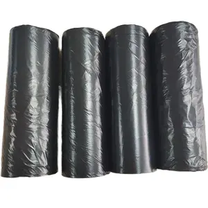 Factory Direct Wholesale Heavy Duty HDPE Flat Opening Refuse Sack Bin Liners Garbage Bag Plastic Bags For Trash From China