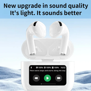 A12 Pro écran tactile LED LCD couleur Hifi stéréo haut ANC réduire activement éliminer le <span class=keywords><strong>bruit</strong></span> TWS dans l'oreille Sport <span class=keywords><strong>écouteurs</strong></span> - Product Image 2