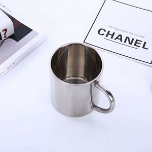 Mug à café en acier inoxydable 220 ml, 300 ml, 400 ml, 500 ml, gobelet de camping, tasses en acier avec poignée, cadeaux promotionnels personnalisés - Product Image 5