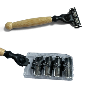 RZACLEA <span class=keywords><strong>Rasoir</strong></span> Système Personnalisable 3/6 Lames en Acier Inoxydable avec Manche en Bambou pour Hommes et Femmes, Six Lames Adaptables pour Utilisation Multifonctionnelle - Product Image 6
