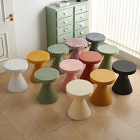 Table basse ronde multifonctionnelle en PE écologique à bas prix, table d'appoint pour chambre à coucher