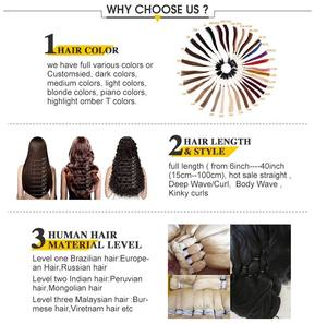 Prêt à Expédier Populaire Vrais Extensions de Cheveux Humains Genius Trame Double Trame Dessinée Extensions de Cheveux Humains - Product Image 3