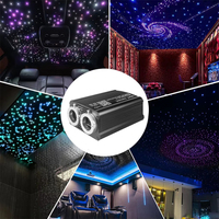 Kit de Luces LED de Fibra Óptica para Coche, Lámpara de Techo con Cambio de Color, Cable para Decoración Interior de Vehículos